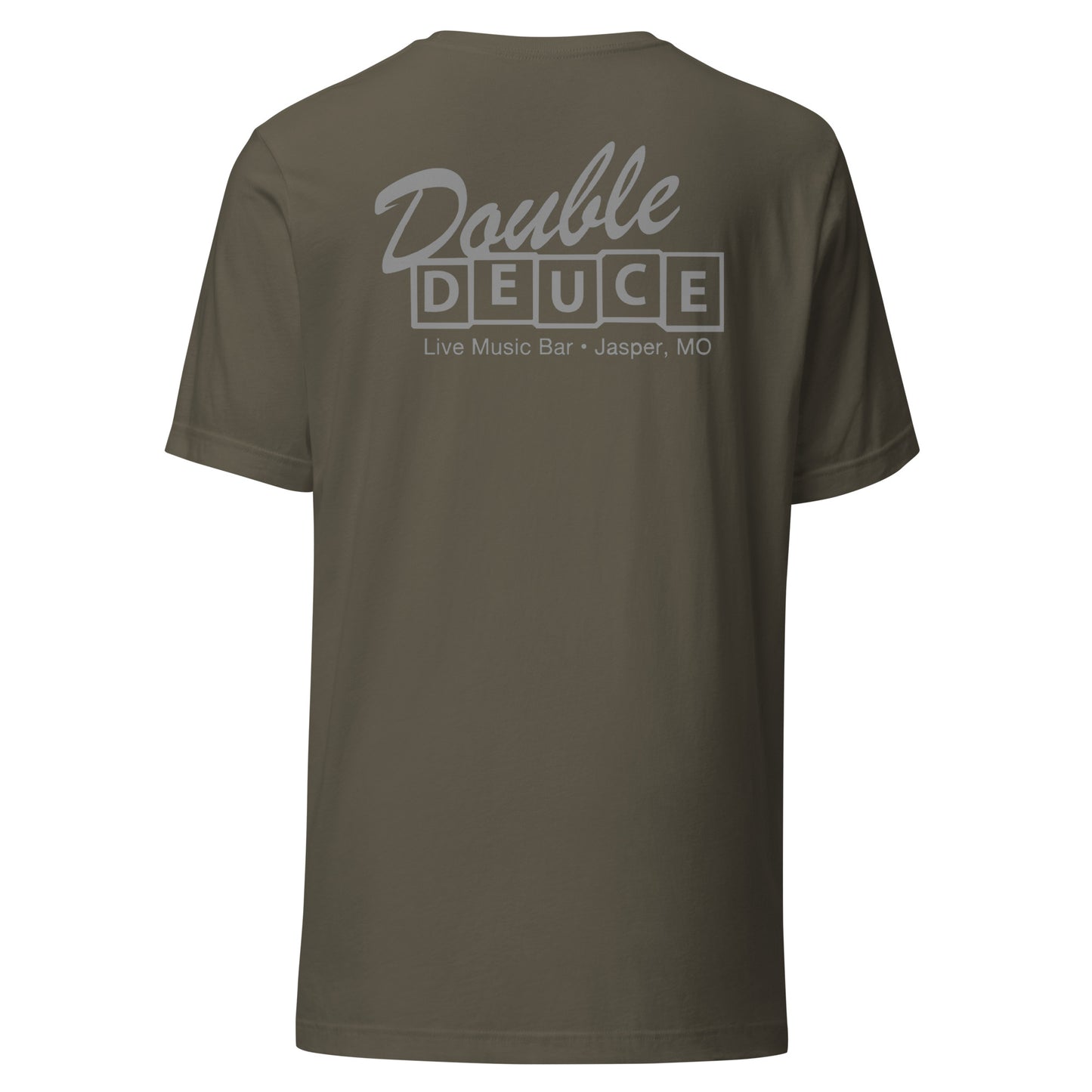 DOUBLE DUECE GRAY LETTERING Unisex T-shirt