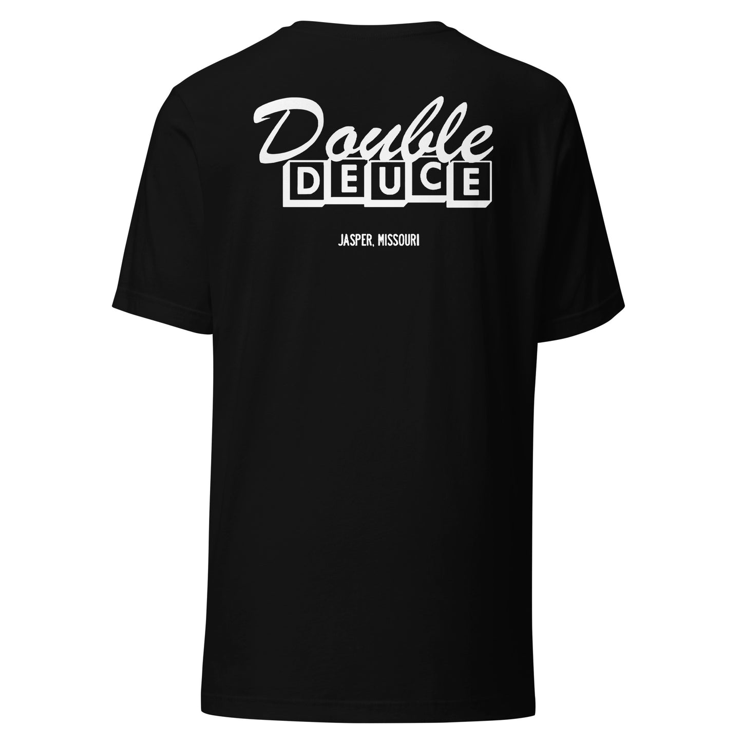 DOUBLE DUECE WHITE LETTERING Unisex T-shirt