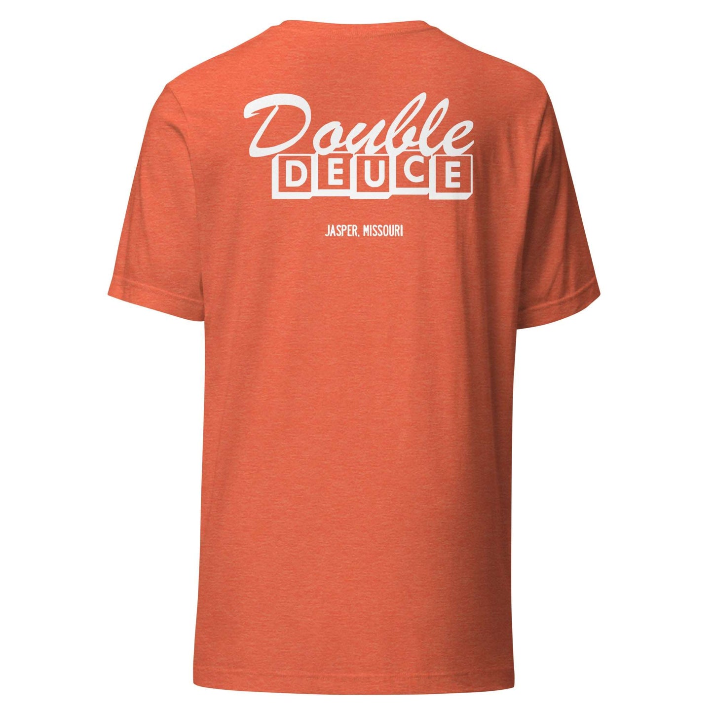 DOUBLE DUECE WHITE LETTERING Unisex T-shirt