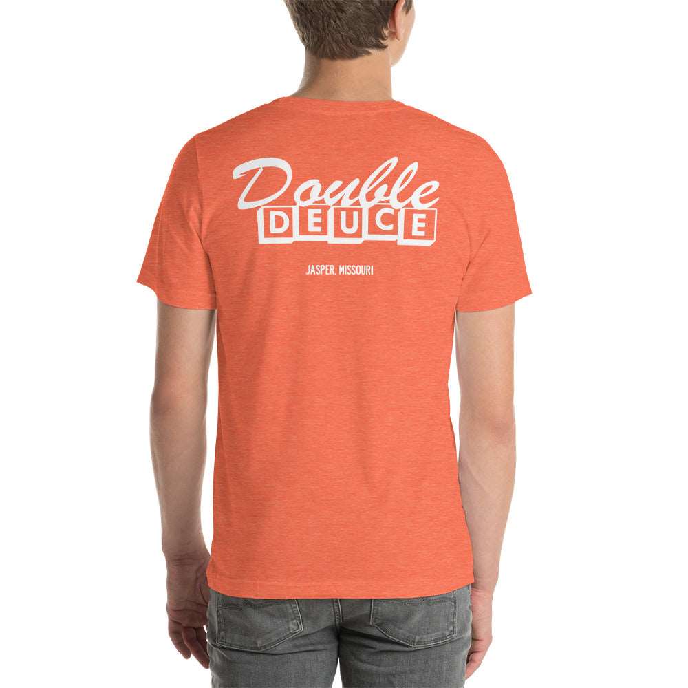 DOUBLE DUECE WHITE LETTERING Unisex T-shirt