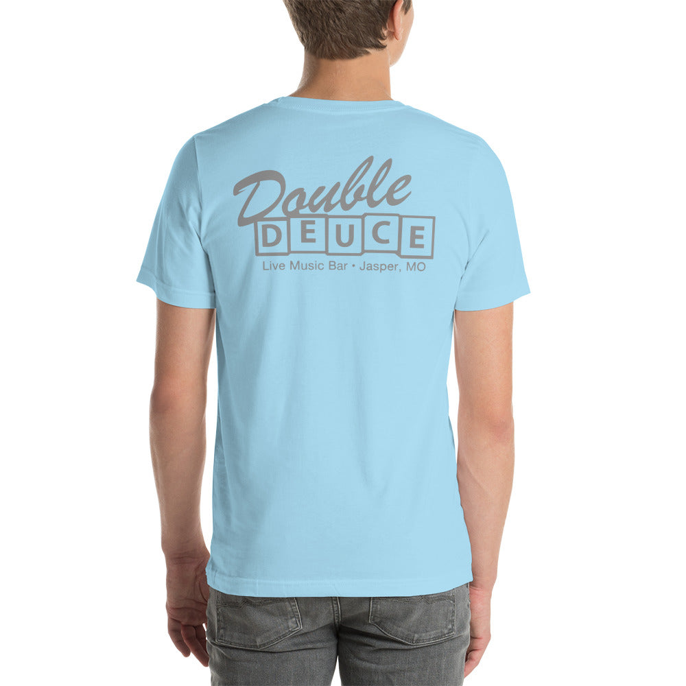DOUBLE DUECE GRAY LETTERING Unisex T-shirt