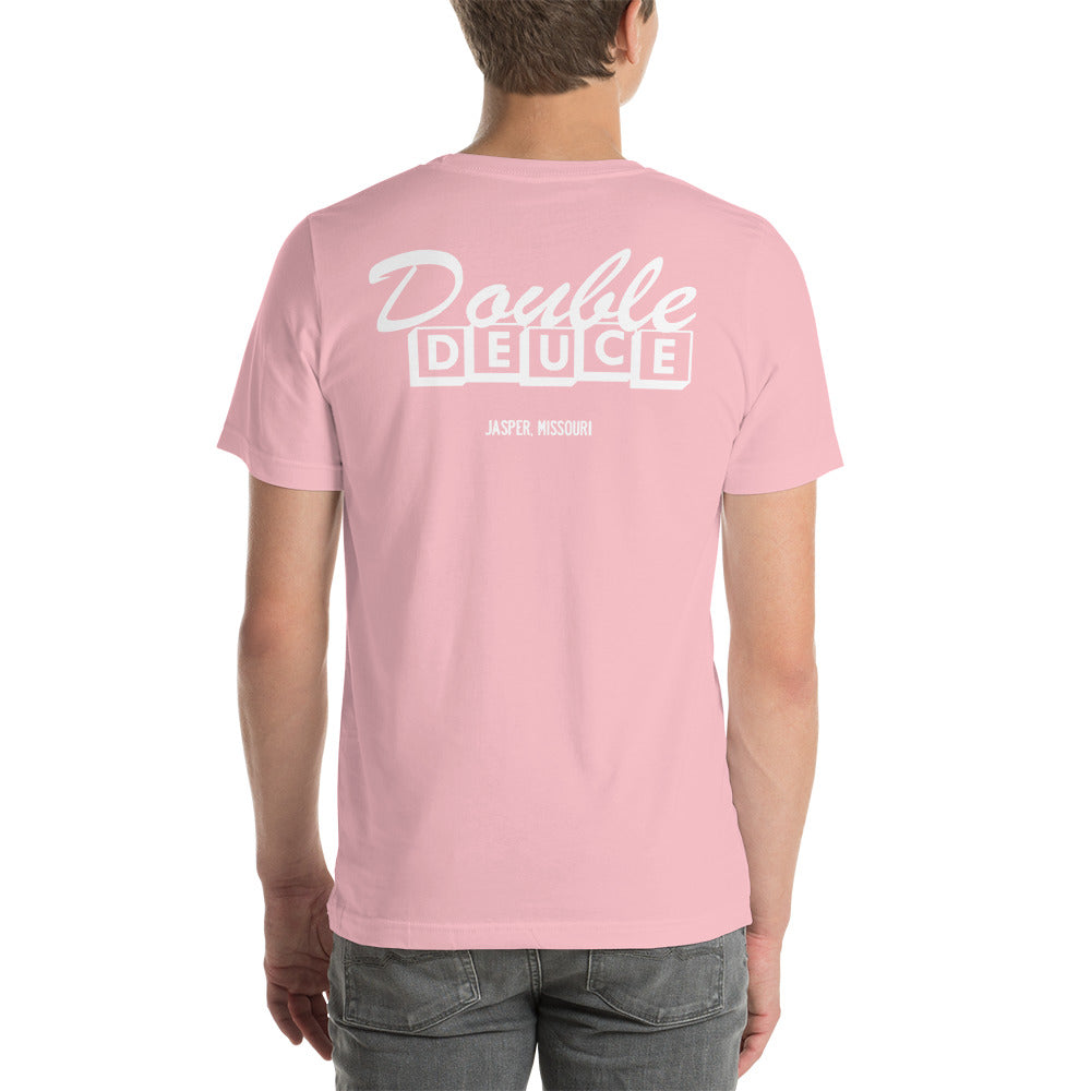 DOUBLE DUECE WHITE LETTERING Unisex T-shirt